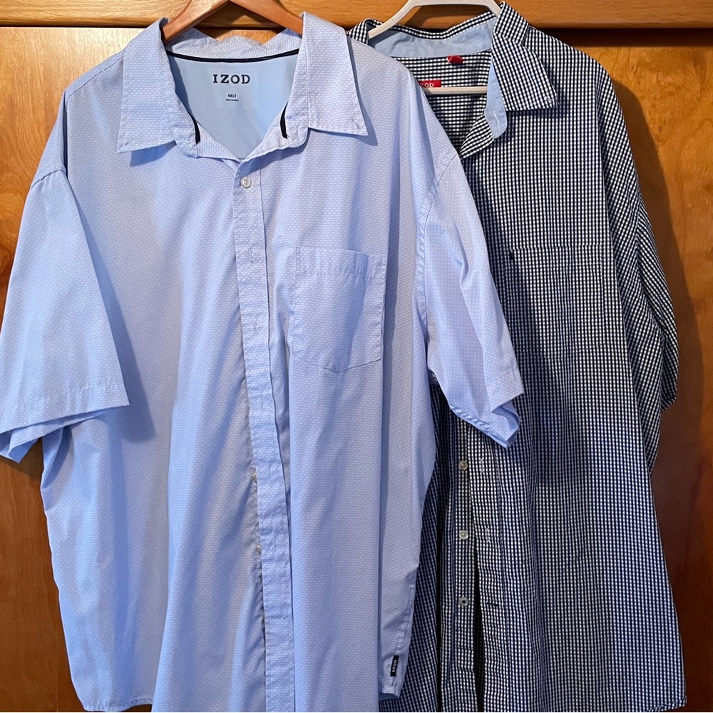 Group of Izod Big and Tall Short Sleeve Shirts